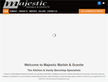 Tablet Screenshot of majesticmg.com.au